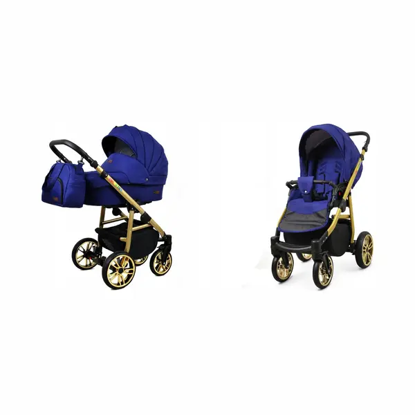 BabyLux Color Lux 2-in-1 Baby Kinderwagen Tief Und Kinderwagen Mit Zubehör Verstellbar Und Faltbar Aluminiumkonstruktion Wasserdichte Nicht thumbnail