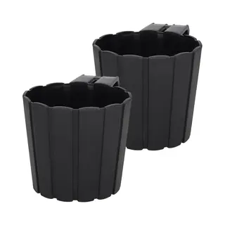 Kotarbau - Balkon Bloempot - Antraciet - 15cm - Ophangsysteem