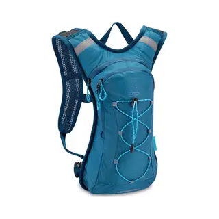 Spokey Otaro Fietsrugzak - Blauw / Grijs - 5 Liter - Rip-stop Polyester - Reflecterende Elementen - 25 X 12 X 42 Cm - 440 G