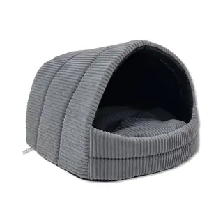 Odolplusz Hondenhok - Exclusief Huis Voor Hond Of Kat - 2 Maten Comfortabel En Wasbaar (grafiet Corduroy, M)