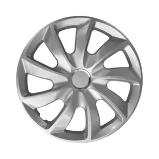 Nrm Universal Wheel Trims Stig Silver 13", Set 4 Pieces