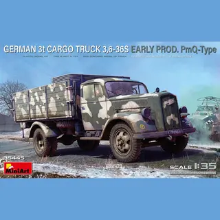 Miniart 1, 35-3t Cargo Truck 3, 6-36S Early Prod PmQ-Type