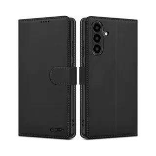 Tech-Protect Portemonneehoesje Voor Samsung Galaxy A56 5G - Matzwart (Samsung Galaxy A56), Smartphonehoes, Zwart
