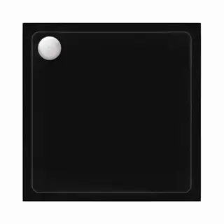 Rea - Savoy - Douchebak - Zwart 90X90 Geborsteld Koper Afdekkingr - 90X90X6Cm
