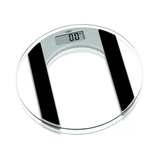 Adler Ad 8122 Personenwaage Oval Schwarz, Transparent Elektronische Personenwaage