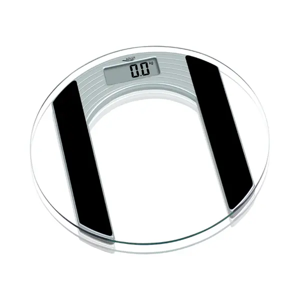 Adler Ad 8122 Personenwaage Oval Schwarz, Transparent Elektronische Personenwaage thumbnail