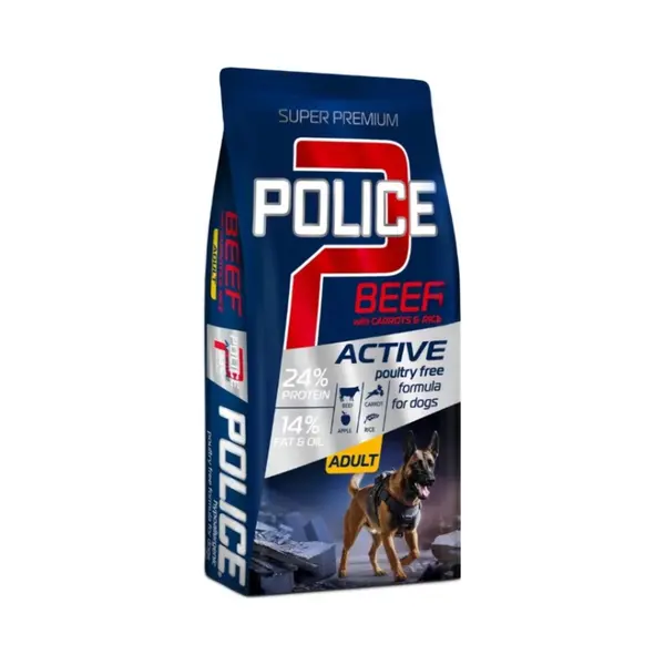 panzi pet Fit Active Burstin' out Panzi Police - Nourriture Hypoallergénique Pour Chien - Croquettes Pour Chien - Sans Poulet - Adulte - 15kg (Bœuf) thumbnail