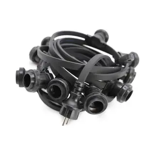 LumenXL Prikkabel Van 25 Meter Met Stekker En 50 Gemonteerde Fittingen - Rubber