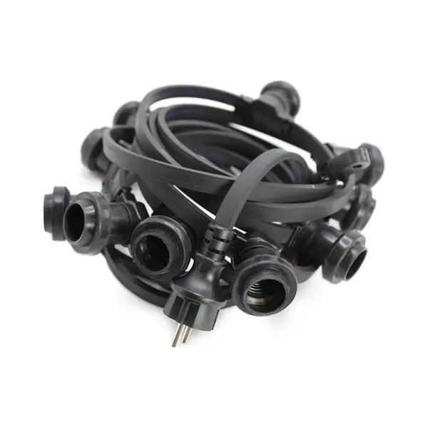 LumenXL Prikkabel Van 25 Meter Met Stekker En 50 Gemonteerde Fittingen - Rubber thumbnail
