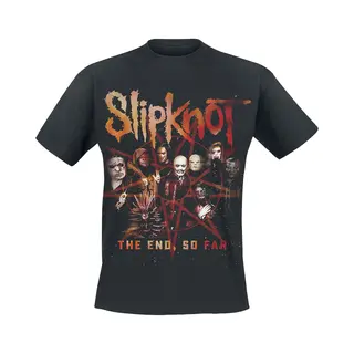 Slipknot The End, So Far Group Star T-Shirt Black