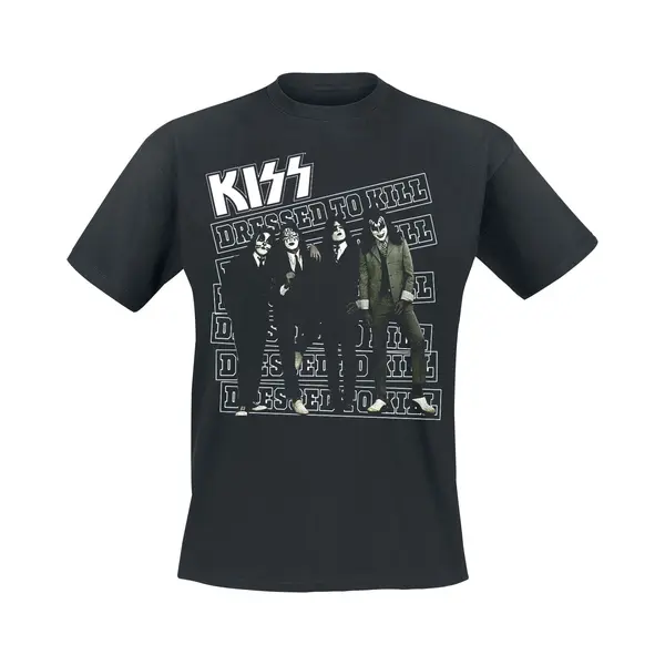 Kiss Dressed To Kill T-Shirt Black thumbnail