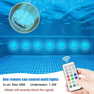 2x Waterbestendige Led Zwembadverlichting Met Zuignap, De Ultieme Oplossing Voor Onderwaterverlichting In Uw Jacuzzi, Sauna, Spa En Zwembad