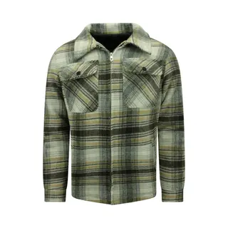 Enos Heren Houthakkers Jas Gevoerd Met Rits -7088 - Bruin