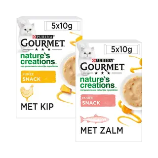 Gourmet Nature's Creations Exquisites Püree - Huhn/Kürbis - 10x10g
