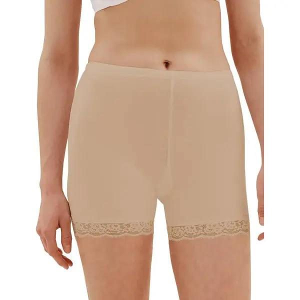 Fine Woman Dames Boxershort Met Kort Pijpje - Nieuw Model - Xl - Beige thumbnail