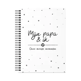 Fyllbooks - Mijn Papa & Ik Invulboek - Cadeau Voor Papa, Vaderdag - Dagboek - Herinneringsboekje - 80 Pagina's