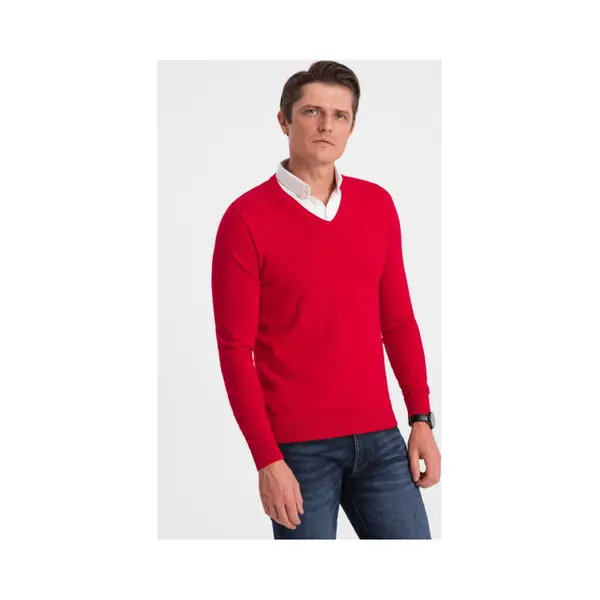 Ombre - Vaste Overhemd Kraag - Rood - Romana - Dunne Zomerse Kleding thumbnail