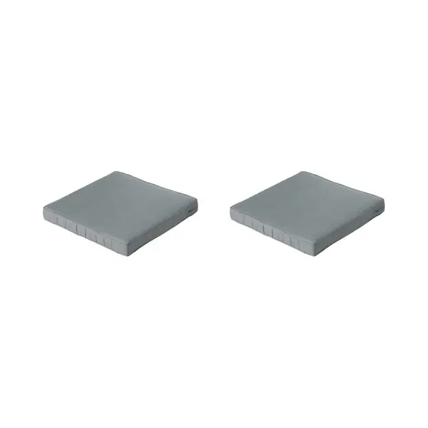 Madison - Lounge Zitkussen Basic Grey - Ca. 60x60 Cm - Set Van 2 thumbnail