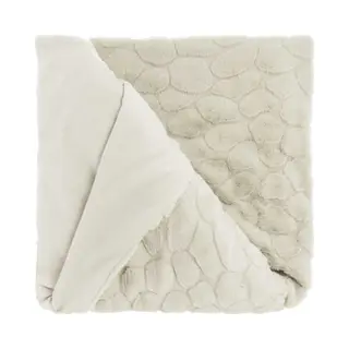 Unique Living - Plaid Daaf Dove White -150x200cm