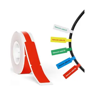 Niimbot - Labels/Etiketten B18/N1 - 12, 5x109 Kabel - 60 Vellen - Rood - Thermal Transfer