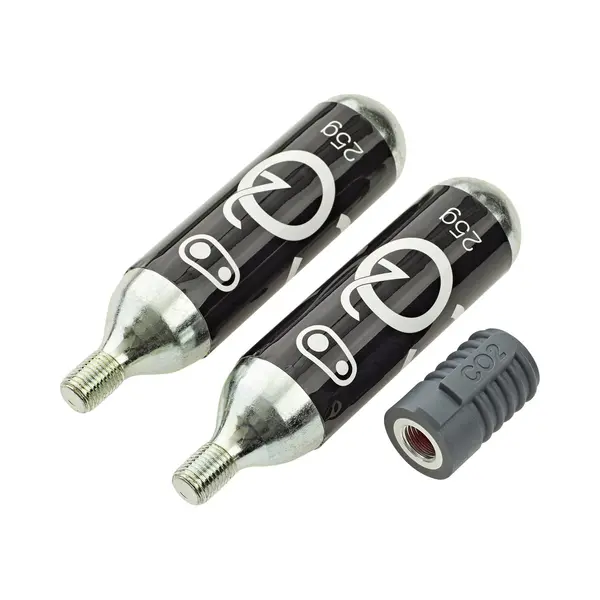 CO2-Pumpe Crankbrothers 25 Gr + Fahrradpumpe (2 Stück) thumbnail