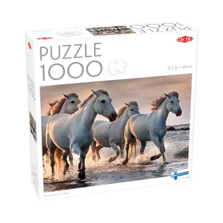 Tactic Lovers White horses on the beach Legpuzzel 1000 stuk(s) Dieren
