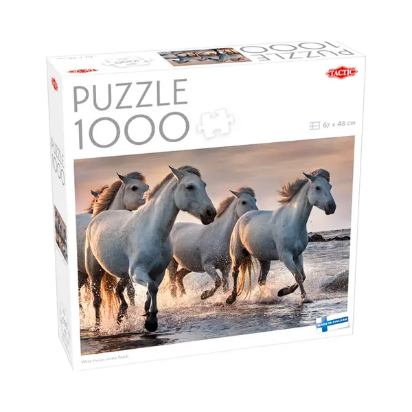 Tactic Lovers White horses on the beach Legpuzzel 1000 stuk(s) Dieren thumbnail