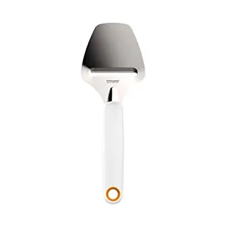 Fiskars Hartkäsehobel, Edelstahl/Kunststoff, Schnittbreite: 6 cm, Functional Form, Weiß, 1016129