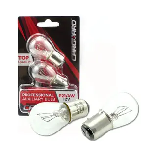 Carguard - Set (2x) BAZ15D - P21/4W Autolampen Remlicht - Transparant - 12V 4W - Long Lifetime - Remlichten Auto