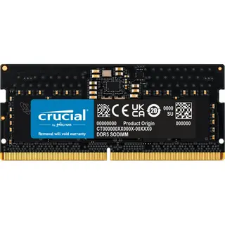 Crucial CT8G56C46S5T memory module 8 Gb 1 x 8 Gb DDR5 262-pin So-Dimm Ecc