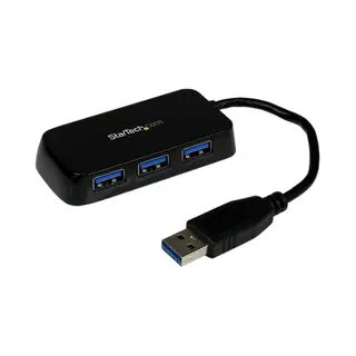 StarTech.com Draagbare 4-poorts SuperSpeed Usb 3.0 hub - 5Gbps - zwart