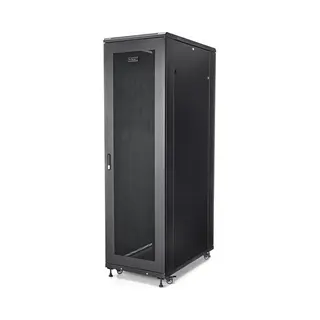 StarTech.com 4-Post 42U Server Rack Cabinet, 19" Data Rack Cabinet for Computer / Av / It Equipment mount, Rack Server Enclosure with Casters, Full Size Industrial Network Storage
