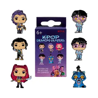 Funko Loungefly – KPop Demon Hunters – Blind Box Emaille Pins – Mystery Pack Mit 1 Von 6 Charakteren – Jinu, Rumi, Zoey, Mira, Derpy – Chance Auf