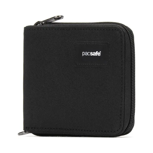Pacsafe, Mannen, Portemonnee, RFIDsafe Zip Around Wallet Schwarz, Zwart thumbnail