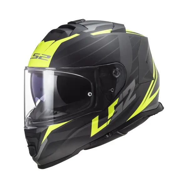 LS2 FF800 Storm Ii Nerve Mat Zwart Fluo Geel Integraalhelm - Maat 2XL - Helm thumbnail