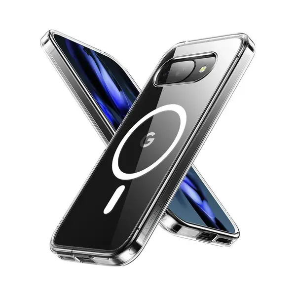 Torras Diamond Mag Hoesje Geschikt Voor Google Pixel 9a Hoesje | Compatibel Met MagSafe | Back Cover | Transparant thumbnail