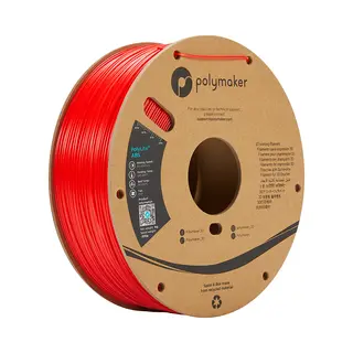 Polymaker PE01004 3D-Druckmaterial Abs Rot 1 kg