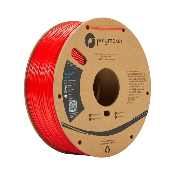 Polymaker PE01004 3D printing material Abs Red 1 kg thumbnail