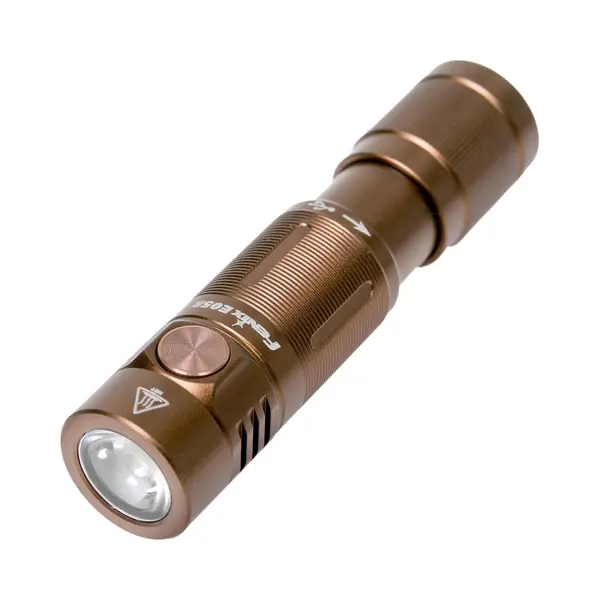 Fenix E05R Brown, Rechargeable Mini Keychain Led Torch | 400 Lumens | 64m | 30 Hrs Max | Micro Usb Charging | 320 MAh | IP68 thumbnail