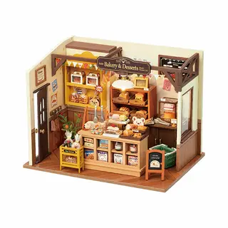 RoboTime DG161 Diy-Miniatur-Haus/Bücherecke Diy-Miniaturhaus