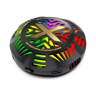 CoolCold G5 - Telefoon Koeler - Phone Cooler - Sminconductor Smartphone Radiator - Zwart - Rgb - Breedte Vanaf 65mm