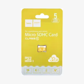 Hoco - Micro Sd Kaart 32 Gb - Geheugenkaart - Tot 85mb/s - Geel