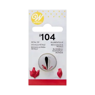 Wilton Spuitmondje - #104 Petal - Garneerspuit Voor Taartdecoratie