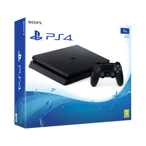 Sony PlayStation 4 Slim 1 Tb Wifi Zwart thumbnail