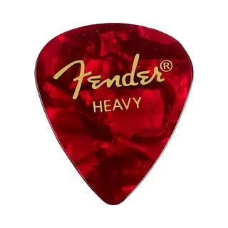 Fender Premium Celluloid 351 Shape Picks Heavy Red Moto 12er-Pack