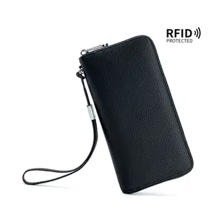 Su.B Portemonnee Dames, Pasjeshouder, Rfid, Voor Paspoort, Telefoon, Bankbiljetten, Wallet Kaarthouder, Munthouder - Zwart