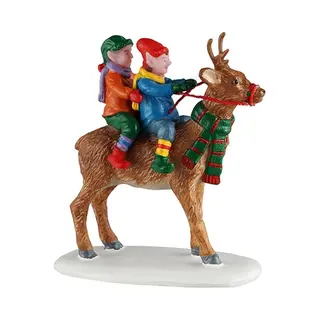 Lemax Reindeer Rides Santa's Wonderland 2025