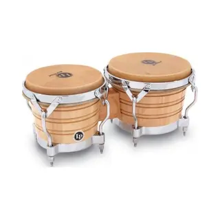 Latin Percussion Lp Generation Ii Holz-Bongos Natur Chrom Hardware