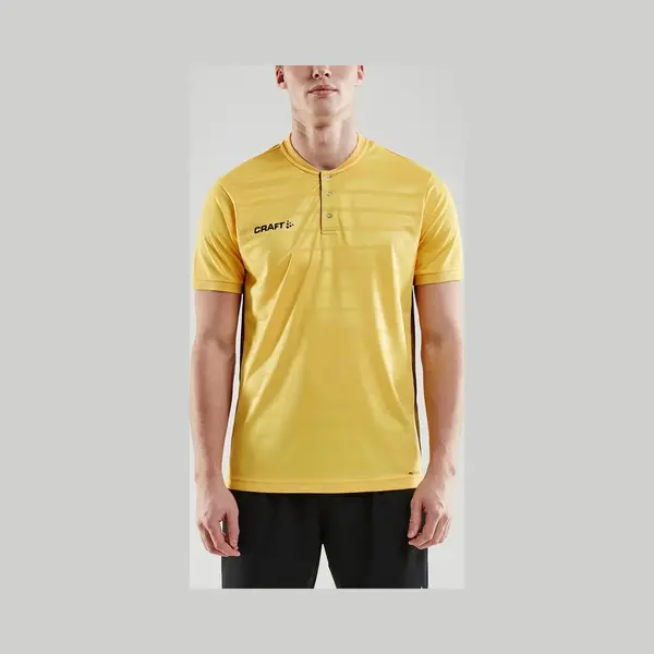Craft, Herren, Sportshirt, Pro Control Button Jersey M (L), Gelb, L thumbnail
