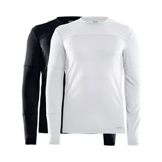 Craft - Core 2-pack Baselayer - Thermoshirt - Zwart/Wit - Heren - S